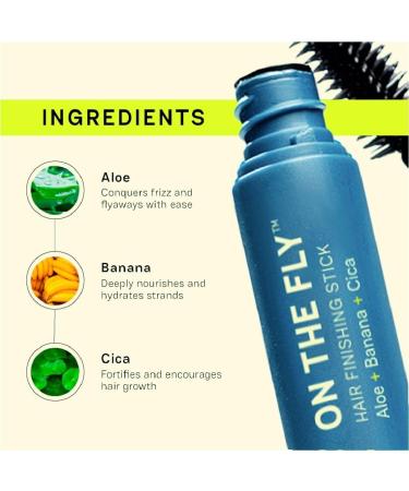 On the Fly | Hair Finishing Stick | Anti Frizz Baby Hair Fixer | Non Sticky And Non Greasy | No Hard Cast | Anti Flyaway Wand | 10 ml - Buy Online on GoSupps.com