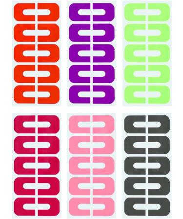 XPEX 60-Piece Nail Polish Template Kit | Reusable Nail Stencil & Skin Barrier | Essential Nail Art Accessories - Buy Online on GoSupps.com