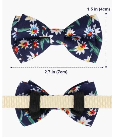 Tagme Flower Navy Blue Cat Collar with Name & Phone - Safe Closure & Bell | 1 Pack - Ideal for Kittens - Buy Online on GoSupps.com