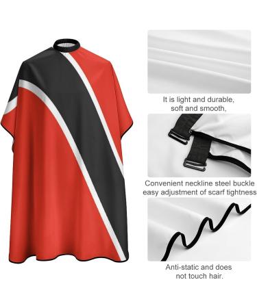 Trinidad and Tobago Flag Hair Cutting Cape Apron | Professional Salon Barber Apron with Snap Closure - International Shipping - Buy Online on GoSupps.com