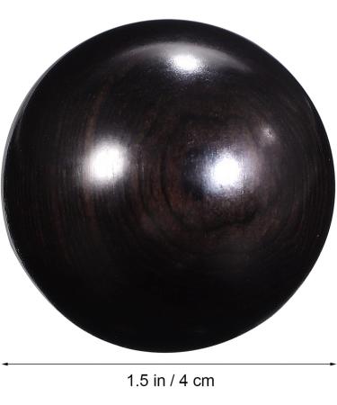 Healvian Massage Device - 2 Piece Wooden Baoding Balls for Stress Relief & Hand Massage | Chinese Health Tools - 4.0 cm - Perfect for Manual Exercise & Baby Bottle Brush - Buy Online on GoSupps.com