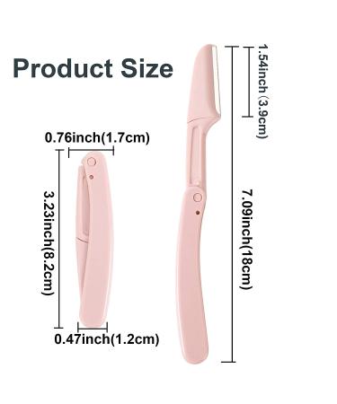 Foldable Eyebrow Razor Multi Tool Kit with Replacement Blades - 11 Pack for Precise Dermaplaning, Hair Shaping, and Exfoliation - Travel-Friendly and Easy to Use - Buy Online on GoSupps.com