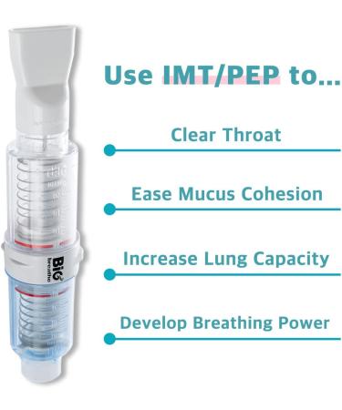 Bigbreathe IMT/PEP | Three-Mode Breathing Exerciser for Seniors - Smooth Mucus Removal & Lung Expansion Device - Easy to Use & Clean - Buy Online on GoSupps.com