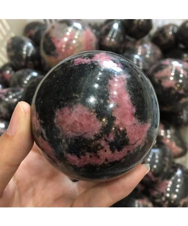 Natural Crystal Rough Home Decoration 65mm Natural Plum Tourmaline Palm Crystal Ball s