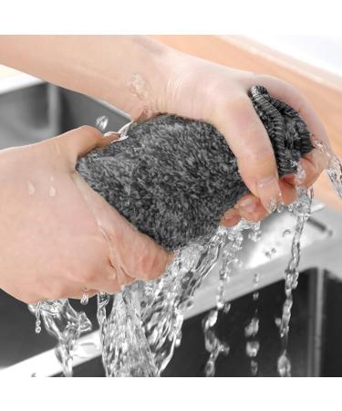 Dishcloth Bamboo Fiber Dish Towel Household Cleaning Cloths Rags Dishcloths 25*25cm_10pcs - Buy Online on GoSupps.com