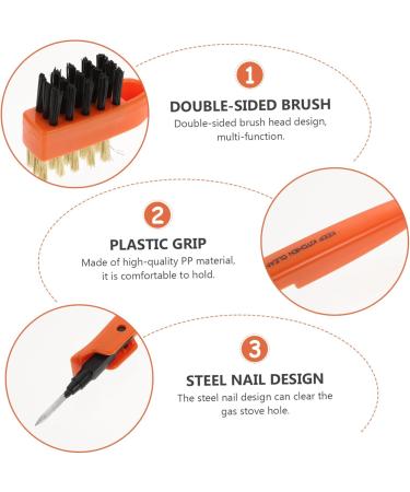 Gleavi 3 STK Copper Wire Brush Set - Stainless Steel Grill & Kitchen Cleaner Tool - Multifunctional PP Hob & Wash Basin Brush (1 Pack) - Buy Online on GoSupps.com