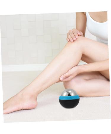 Gleavi Stainless Steel Massage Ball - Manual Face Massage Roller Tool for Cryotherapy & Relaxation | 8.3x7.5x7cm Blue - Buy Online on GoSupps.com