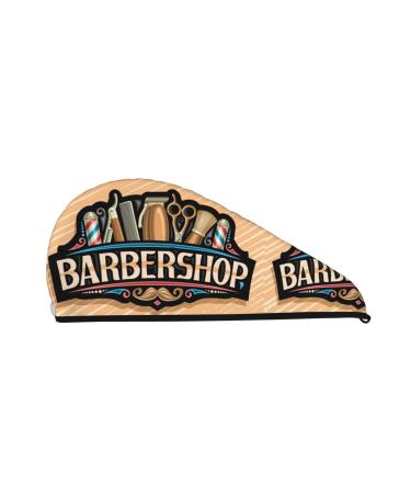 Barbershop Microfiber Hair Towel Soft Super Absorbent Hair Towel Wrap for Women Coral Velvet Quick Dry Hair Cap for Long Curly and Thick Hair