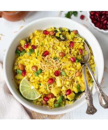 TOP OP Pawa Medium Rice Flakes | 1KG | Rice Flakes | Flaked Rice| Best breakfast food | High Fibre | High Protein | Perfect for Snacking | Medium Poha | Indian Origin Single Pack - Buy Online on GoSupps.com