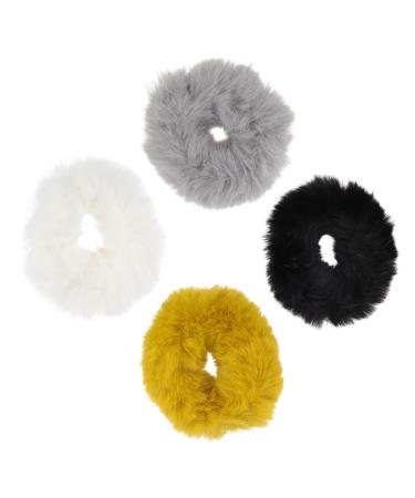 FRCOLOR Hair Ponytail Hair hair scrunchies Elastic Ponytail Holder white scrunchie ears hair ties ponytail band hair wraps for women Faux Hair Bands big hairy Miss pompom elastic