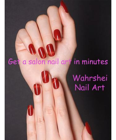 TrueShei Red Cat Eye UV Gel Nail Foils | 20 Self-Adhesive Nail Film Stickers | Gellack Wraps for Stunning Red Cat's Eye Nails - Buy Online on GoSupps.com