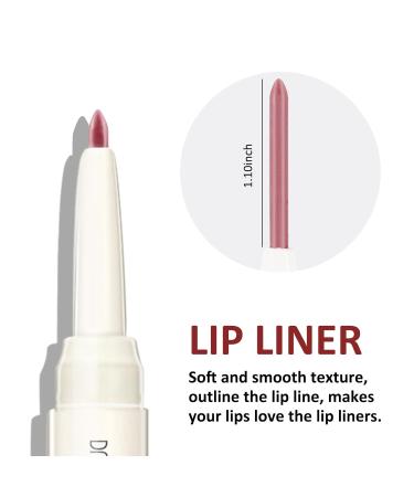 Boobeen Double-ended Lipstick & Lip Liner | Creamy Matte Lip Pencil for Women | Long-lasting Velvety Lip Gloss - 02 - Buy Online on GoSupps.com