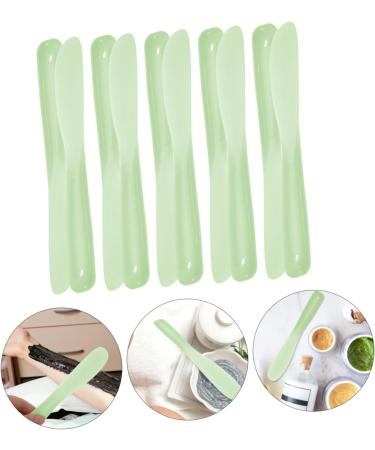 PAMINGONO 10pcs Tool Stick Cosmetic Mask Mixing Spoon Makeup Mixer Mini Blenders Green Pp re-usable 20.5x3x0.6cm Green - Buy Online on GoSupps.com