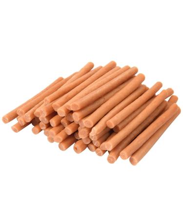 Mersjo Hundeleckerli- 85% high meat content no additives grain and sugar-free treats for dogs for daily addition natural chewing aid salmon cabanos 500g salmon kabanos 500 g (1 Pack)