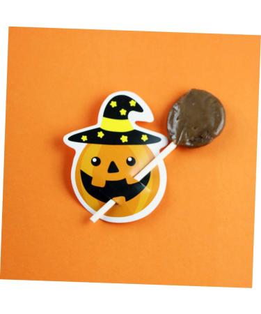 OFFSCH 50pcs Ghost Lollipops Wedding Decorations Christmas Santa Claus Decoration Display Rack Decoration Card Lollipops Sewing Thread Holder Stand Diy Cards Halloween Sugar Card - Buy Online on GoSupps.com