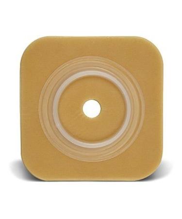 ConvaTec 413155 SUR-FIT Natura Two-Piece Durahesive Skin Barrier Cut-to-Fit Flexible No Tape Collar 1-3/4" Flange 4" Length 4" Width Pack of 10