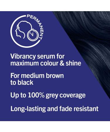 Schwarzkopf LIVE Intense Colour Long Lasting Permanent Black Blue Hair Dye With Built-In Vibrancy Serum Up To 100 Percent Grey Coverage Cosmic Blue 090 1 Count Cosmic Blue 1 count (Pack of 1) - Buy Online on GoSupps.com