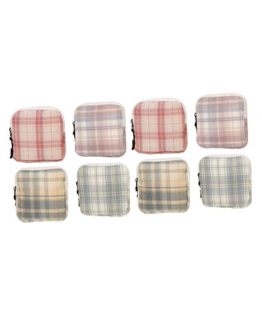 Solustre 8 STK Mini storage bag Care matt organizer bag for tampon container bathroom pocket contemporary container bags cotton.
