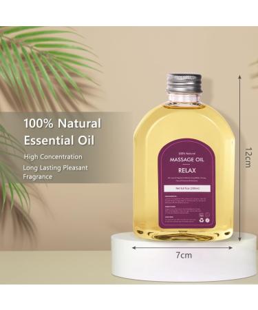 LOPHE Massage Oil Natural Premium Warming Body Massage Oil Aromatic Massage Oil for Massage Therapy Moisturizing Body Oil for Men and Women - Balance and Relax Your Mind (200 ml) - Buy Online on GoSupps.com