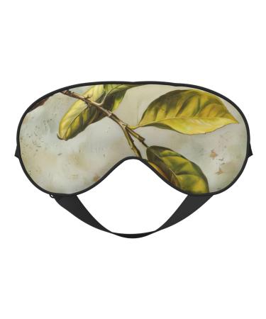 SSIMOO Lemon Fruit Soft Sleep Eye Mask Female Breathable Eye Patch Perfect for Travel and Relaxation Black