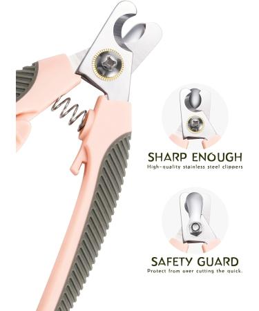 Lesfit Professional Dog & Cat Claw Scissors with Nail Files Premium Nail Clippers for Large & Medium Pets with Safety Protection - Buy Online on GoSupps.com