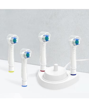 Lazyme Electric Toothbrush Holder Charger with 4 Dust-Proof Covers for Oral-B Toothbrush Heads - Buy Online on GoSupps.com