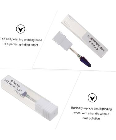 FRCOLOR 1pc Nail Polisher Nail Beauty Tools Manicure Nail Art Drill Bits Cuticle Drill Bits Manicure Grinding Heads Diamond Power Tools Nail Art Supplies White Alloy Nail Drill Plastic 7x1.5cm White - Buy Online on GoSupps.com