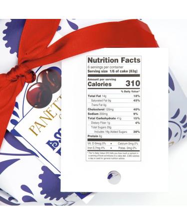 Amarena Fabbri Cherries Panettone by Muzzi | Made in Italy | 1.1 lb - Buy Online on GoSupps.com