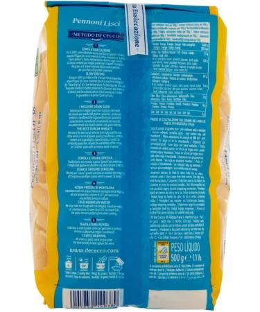  Italian Gourmet E.R. Smooth Pennoni No. 38 500 g + Pulp Italian Gourmet Pulp 400 g Pack of 24 - Buy Online on GoSupps.com