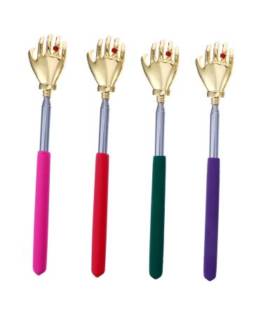 TOVINANNA 4 pieces scratched pin back itching device backkratch tool backshaber hand massager backlap retractable handle scraps