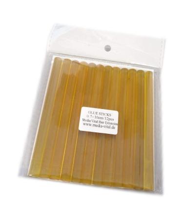 Remyhaar.eu - keratin stick 7 mm for small keratin pistol 1-12 sticks for bonding extensions keratinbonding glue stick rebonds - blond 12 pieces 12 pieces blonde