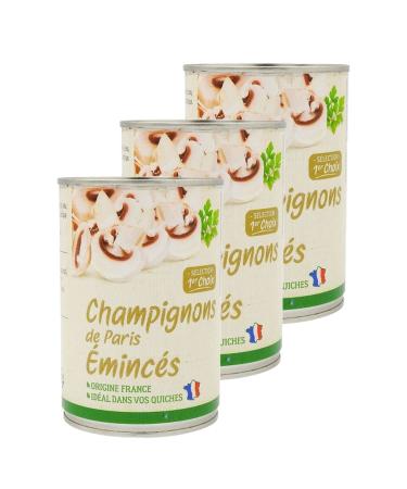 SpiceMasters.co.uk Pack of 3 sliced button mushrooms - France - 390g box