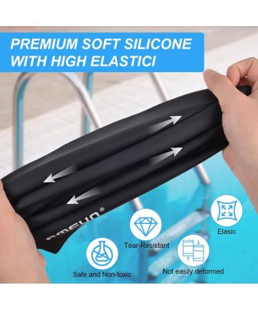 Amfun Extra Large Silicone Bathing Cap for Long Hair | Ideal for Dreadlocks Hair Extensions & Braids - Unisex Swim Cap - Buy Online on GoSupps.com