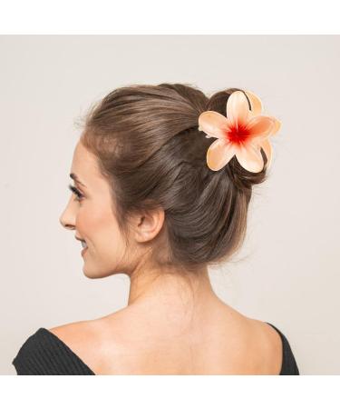 Hawaiian Flower Hair Clips for Women 6 Pack Flower Hair Claw Clips for Thin Hair Large Claw Clips for Thick Hair Beach Hair Accessories for Girls (Multicolor 6 Pieces) - Buy Online on GoSupps.com