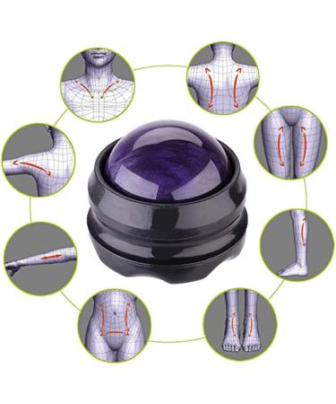 Ydseozoa Manual Massage Roller - Effective Ice Therapy Massager for Pain Relief in Shoulders Back Belly Legs & Feet - Relaxation Tool (Purple) - Buy Online on GoSupps.com