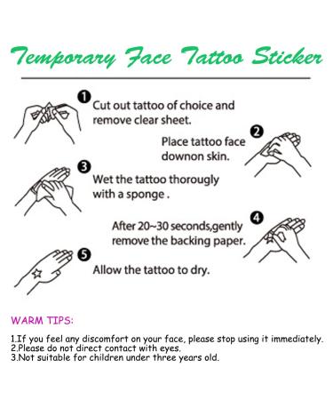 Animal Face Temporary Tattoos Stickers for Kids - 12 Sheets, Water Transfer, Birthday Party Supplies & Festival Favors - Perfect for Makeup and Skin Decor - Buy Online on GoSupps.com