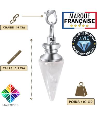 Shop Fortune-Telling Watch X3: Rock Crystal Amethyst & Pink Quartz Pendulum - Natural Stone Radiesthesia Tool - Buy Online on GoSupps.com