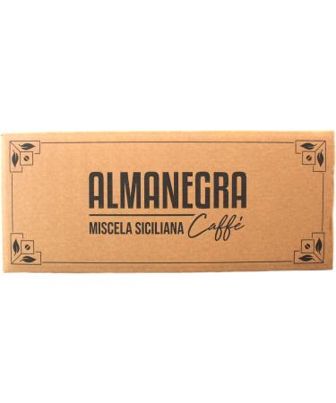  Almanegra Caff 100 Almanegra Caffe Compatible Capsules for Esse Essse Caf Essecaffe Dek Deka - Buy Online on GoSupps.com