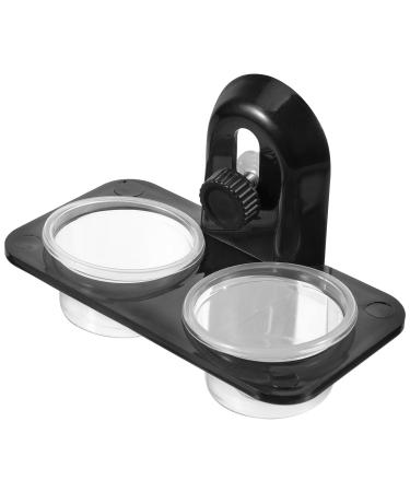 POPETPOP Gecko Feeder Ledge-Small Gecko Food Cups Reptile Feeder for Reptiles Food and Water Feeding(Screw Type) Size 1