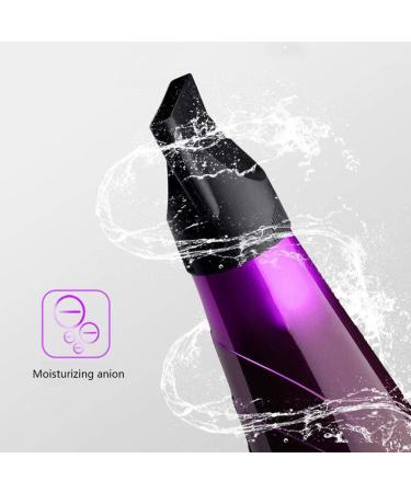 Hair Dryer Professional Ionic Hairdryer 1800W Home Fast Drying Blow Dryers 3 Heat 2 Speed Settings Low Noise DC Motor with Nozzle for Household Student Dormitory Purple Small Gift - Buy Online on GoSupps.com