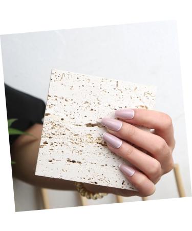 Ipetboom 1pc Nail Pad Magnetic Trays Manicure Board Nail Art Display Stand Photo Holder Clip Stand Peg Board Display Stand Decor Manicure Adornment Square Stone Display Board - Buy Online on GoSupps.com