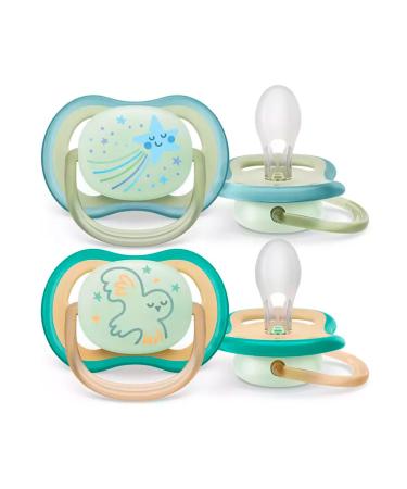 Philips Avent Ultra Air Pacifiers for Babies 0-6 Months - Pack of 4 with Sterilization Box | International Shipping Available - Buy Online on GoSupps.com
