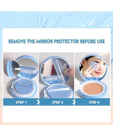 SACE LADY Face Makeup Base Set - Smooth Primer Oil Control Powder & Flawless Cushion - 3Pcs Natural Long-lasting Cosmetics Kit - Buy Online on GoSupps.com