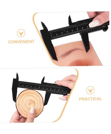 Healeved 10pcs Eyebrow Distance Caliper Tool Sliding Ruler Eyebrow Rulers Plastic Eyebrow Ruler Pp 21.00X7.30X0.50CM Black - Buy Online on GoSupps.com