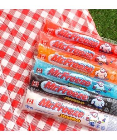 Mr. Freeze Jumbo - Freeze Pops Assorted Flavours (6) 27 x 150ml 150 ml (Pack of 27) - Buy Online on GoSupps.com