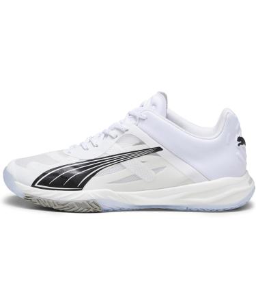 PUMA Men's Accelerate Nitro SQD Indoor Sports Shoes - Size 44 EU | White Black Concrete Gray | International Shipping Available - Buy Online on GoSupps.com