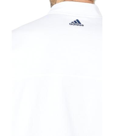 adidas Men's Club White Quarter Zip Pullover Large - Recycled Polyester - Buy Online on GoSupps.com