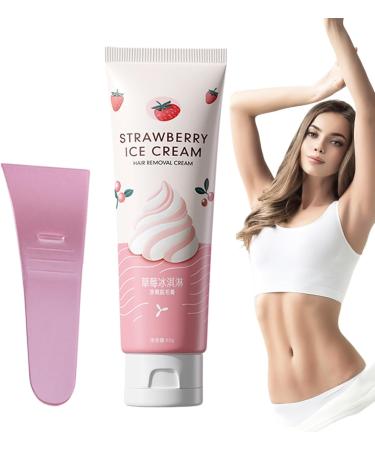Mwkbbn Moderate Hair Removal Cream Depilating Cream Smooth Skin Solution Fast and Effective Formula 60g Perfect for Sensitive Skin and Multiple Body Areas Strawberry - Buy Online on GoSupps.com