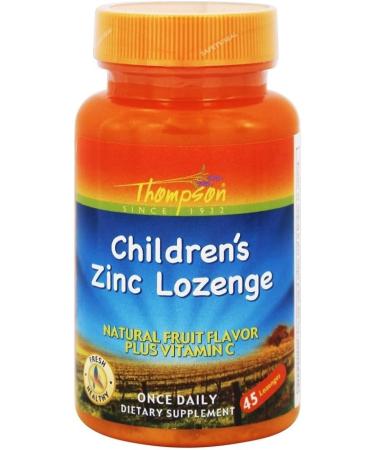 Thompson Children's Zinc Lozenges 5mg 45ct - Fruit Flavored | Immune Support for Kids - Buy Online on GoSupps.com