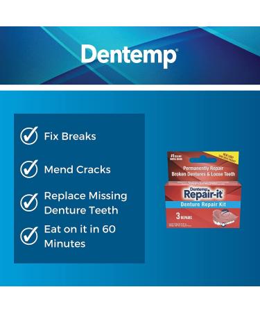 D.O.C. Repair-It Denture Repair Kit - 3 Pack | Advanced Formula - Buy Online on GoSupps.com